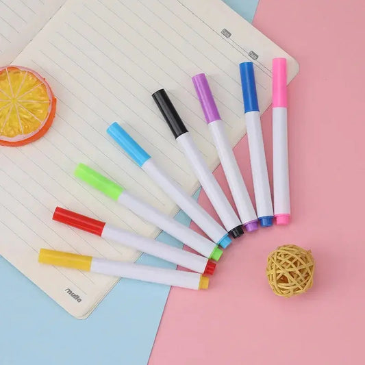 8Pcs/Lot Colorful School Classroom Whiteboard Pen Dry White Board Markers Student Children's Erasable Drawing Pens Picnicdouille