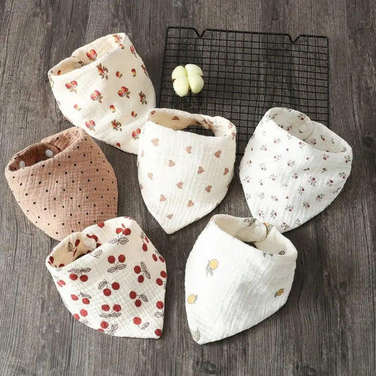 Bavoir bandana bébé en mousseline - Picnicdouille