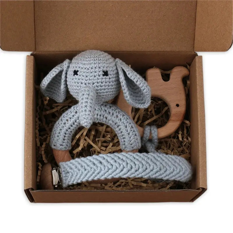 Coffret cadeau bébé bois et crochet - Picnicdouille