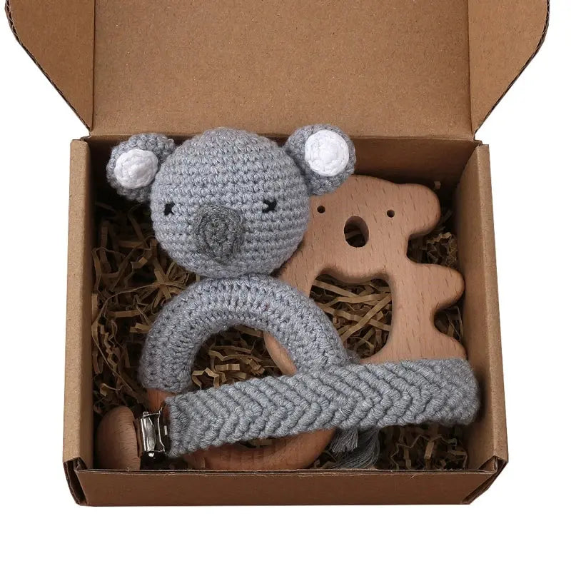 Coffret cadeau bébé bois et crochet - Picnicdouille