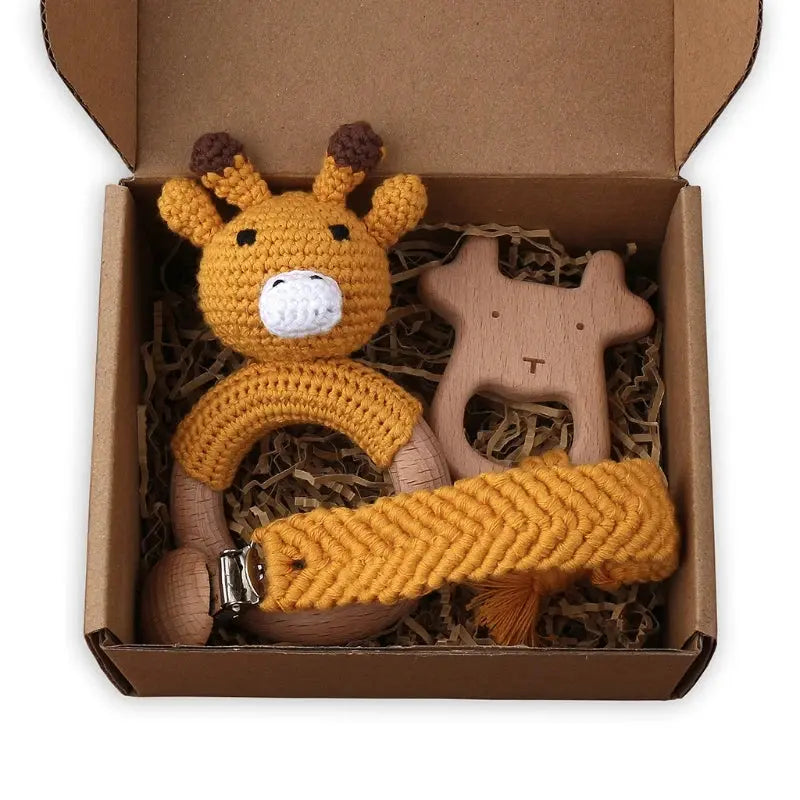 Coffret cadeau bébé bois et crochet - Picnicdouille