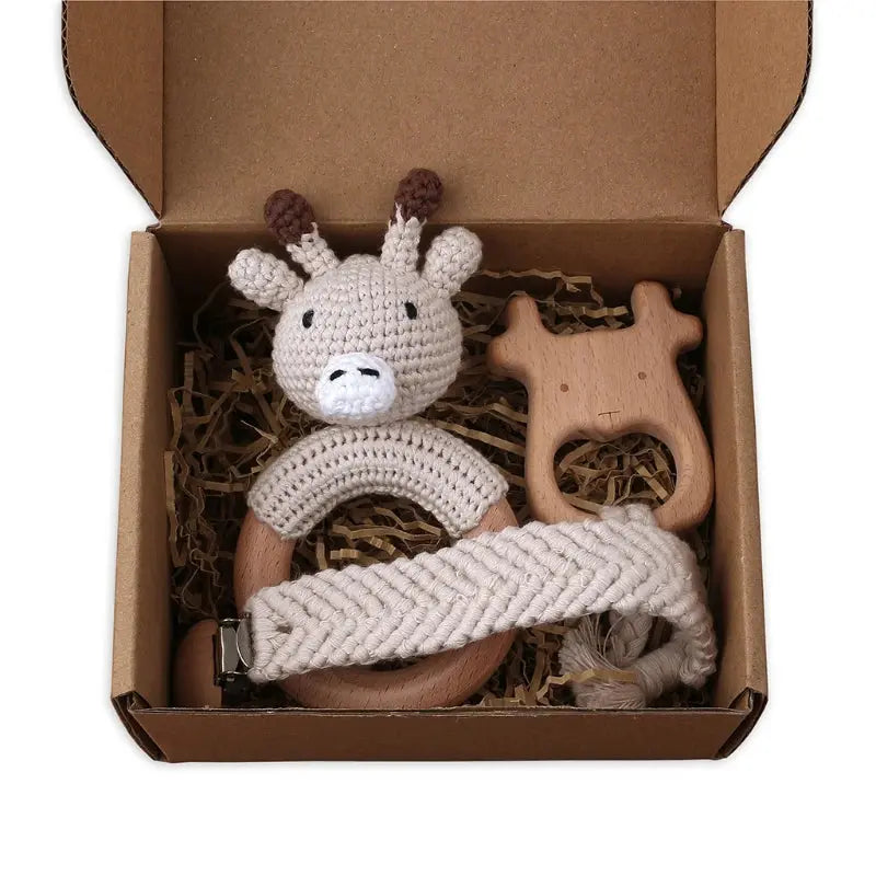 Coffret cadeau bébé bois et crochet - Picnicdouille