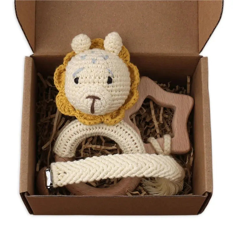 Coffret cadeau bébé bois et crochet - Picnicdouille