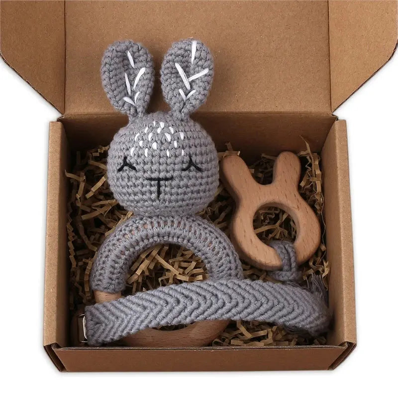 Coffret cadeau bébé bois et crochet - Picnicdouille