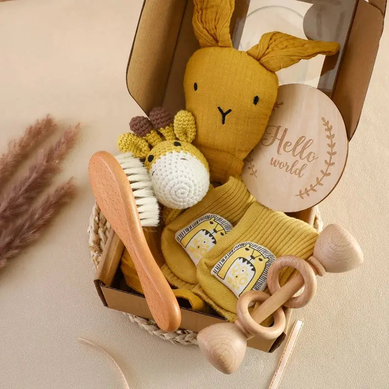 Coffret cadeau bain bébé - Ensemble de jouets et accessoires éco-responsables - Picnicdouille