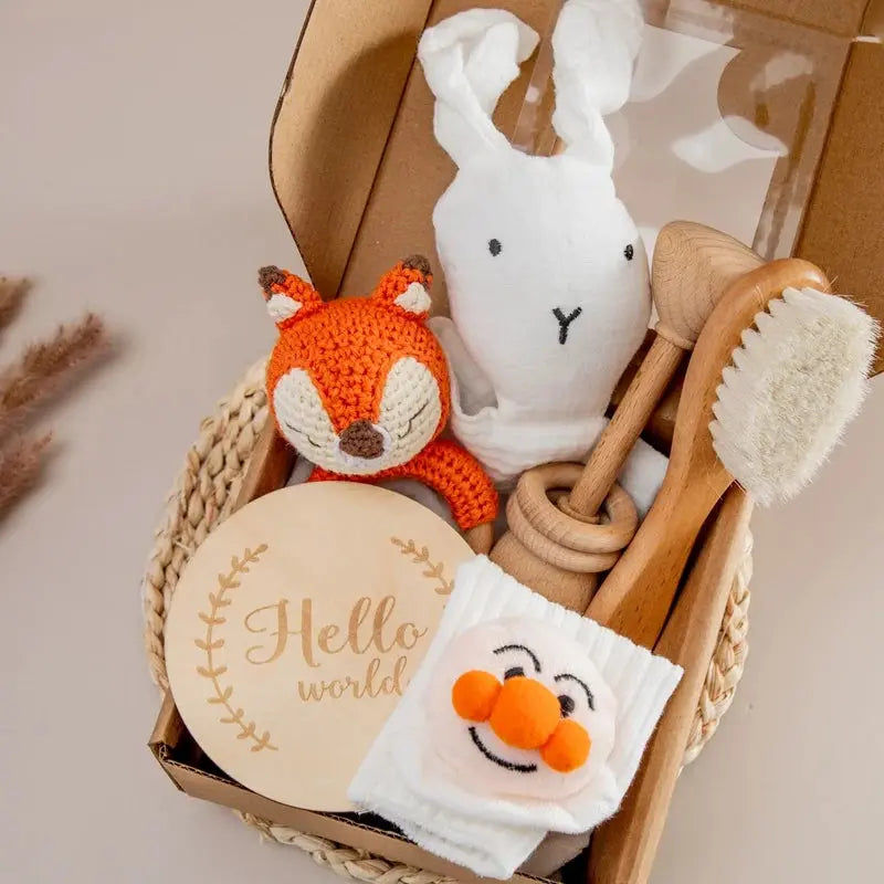 Coffret cadeau bain bébé - Ensemble de jouets et accessoires éco-responsables - Picnicdouille