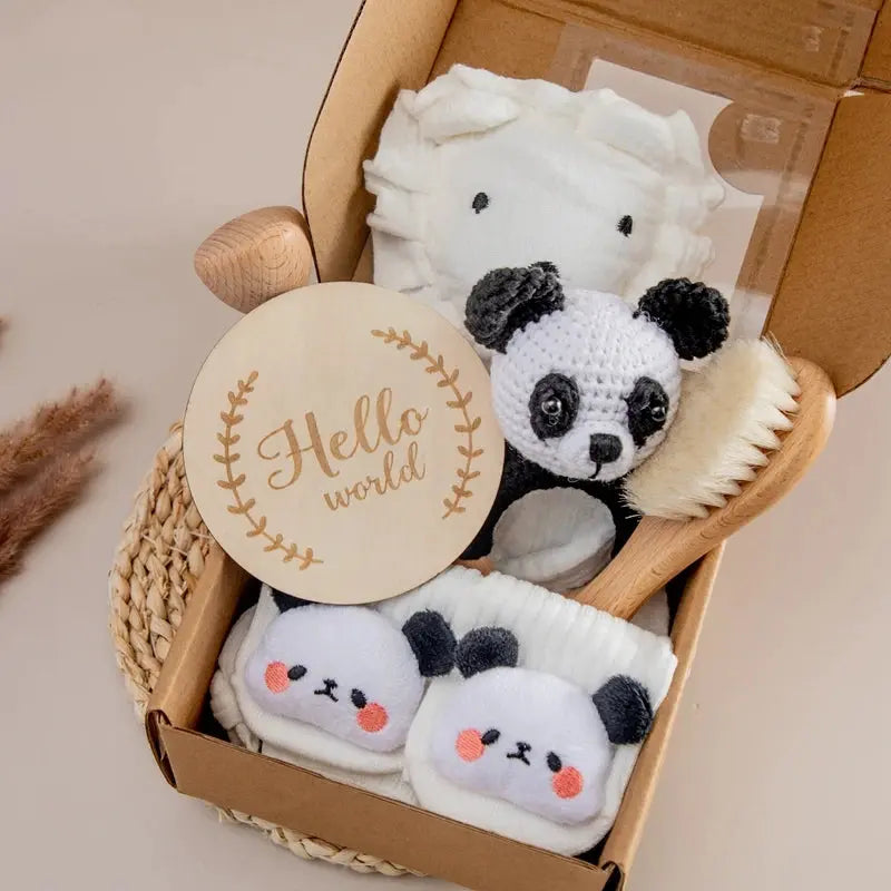 Coffret cadeau bain bébé - Ensemble de jouets et accessoires éco-responsables - Picnicdouille