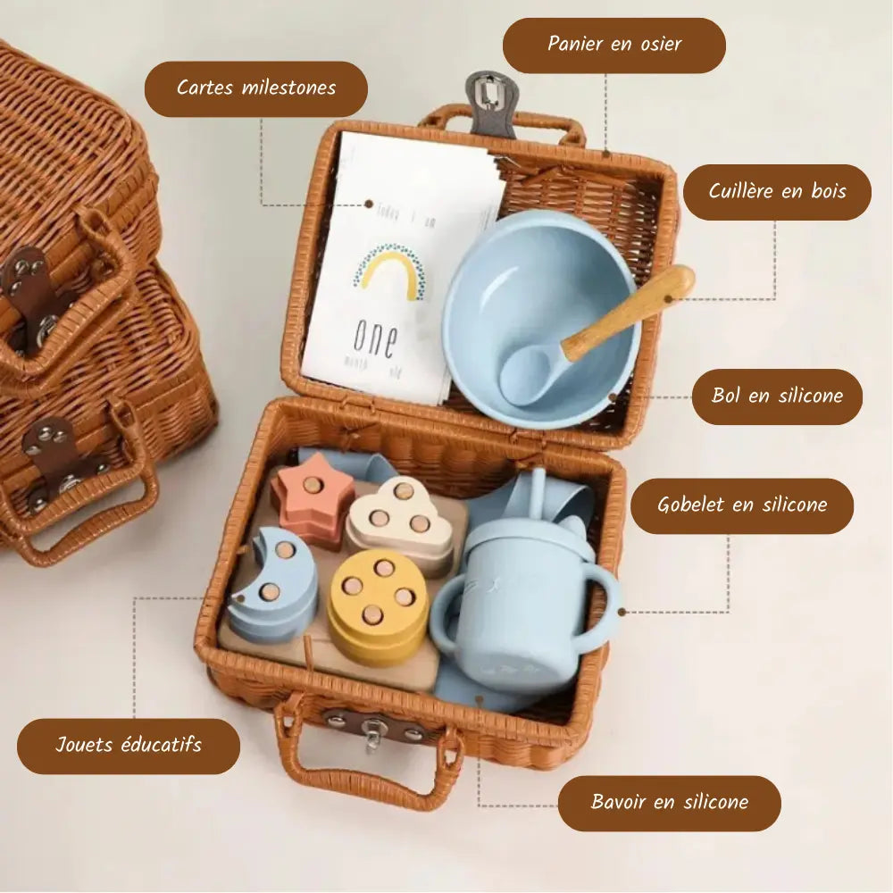 Coffret repas pour bébé - Ensemble complet et éducatif Picnicdouille