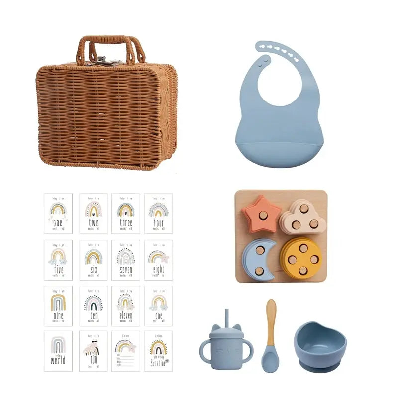 Coffret repas pour bébé - Ensemble complet et éducatif - Picnicdouille