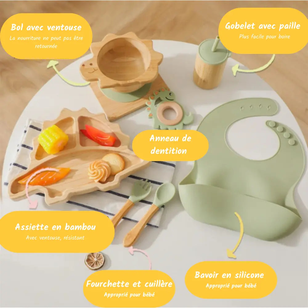 Ensemble repas complet pour bébé Picnicdouille