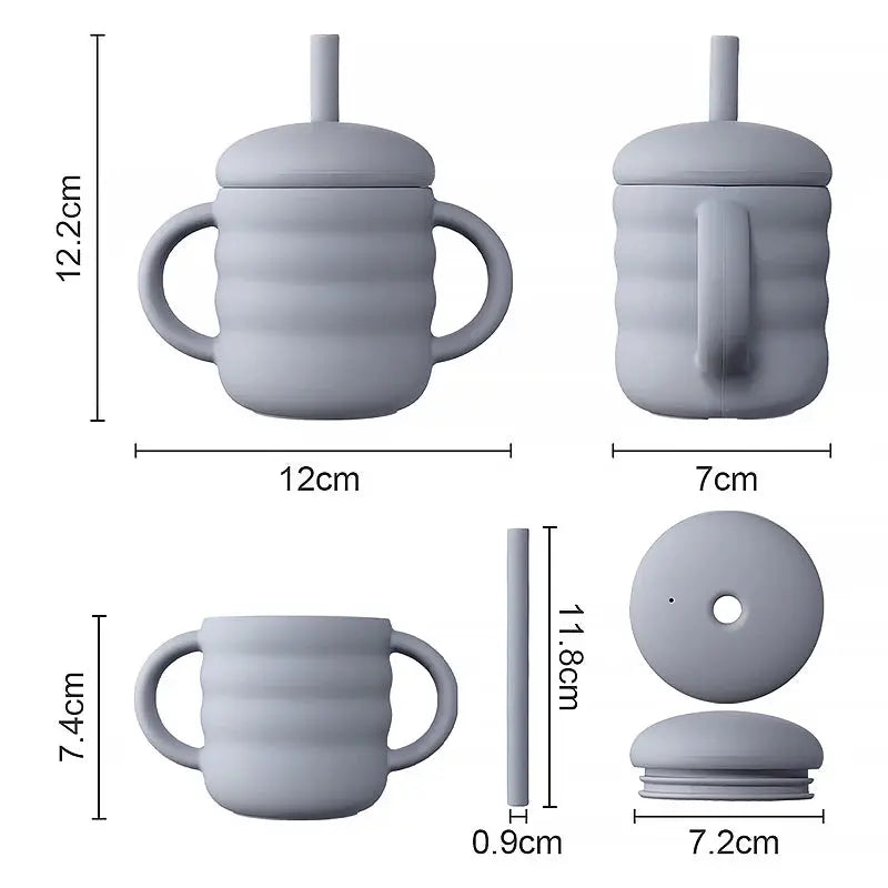 Tasse d'apprentissage anti-fuite en silicone pour enfants - Picnicdouille